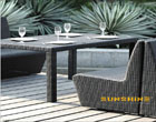 Rattan Bar table