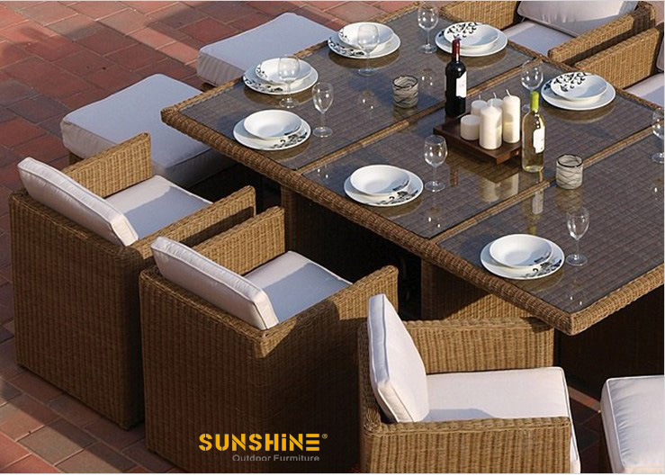 Set de jantar Rattan