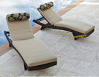  Rattan Piscina Lounger