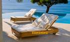 Rattan Chaise lounger