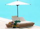 Rattan Sun lounger