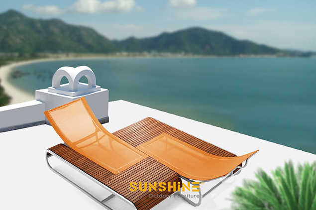 Rattan Pool lounger