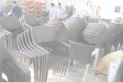 Muebles luz de sol al aire libre